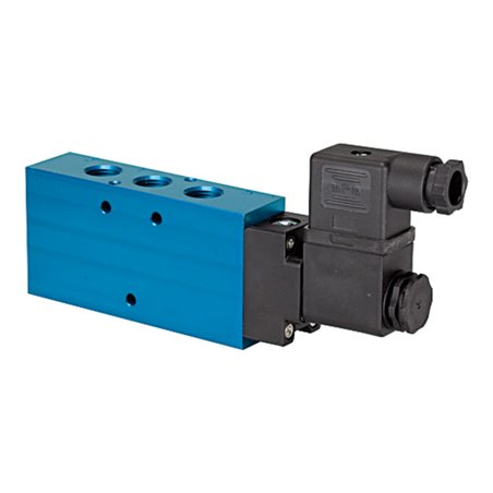 Riegler 5/2-Wegeventil, einseitig elektromagnetisch, monost. G 1/4 24VDC