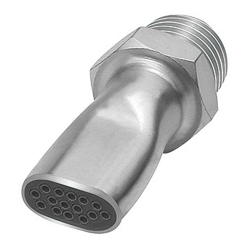 Riegler Lärmarme Flachdüse, G 3/8 AG, Stahl verzinkt, Düsenbreite 16,5 mm