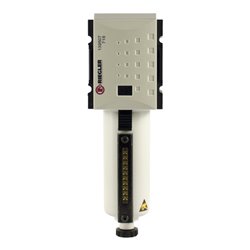 Riegler Filter  »FUTURA « mit Metallbeh., Sichtrohr, 5  µm, BG 1, G 3/8, HA