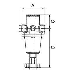 Riegler Druckregler Schalttafeleinbau »Standard«, BG 1, G 3/8, 0,5-6 bar
