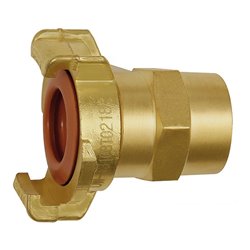 Riegler GEKA-Gewindestück, Schraubanschluss, starr, KTW, MS blank, LW 19