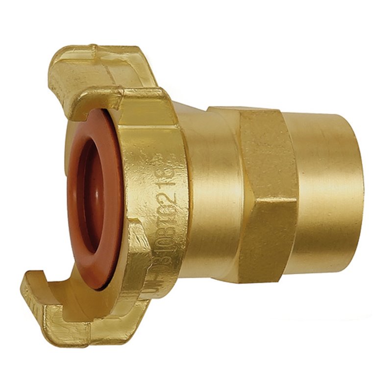 Riegler GEKA-Gewindestück, Schraubanschluss, starr, KTW, MS blank, LW 19