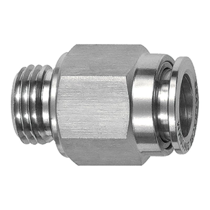 Riegler Gerade Steckverschraubung G 1/2 a., Schlauch-Außen-Ã˜10, ES 1.4404