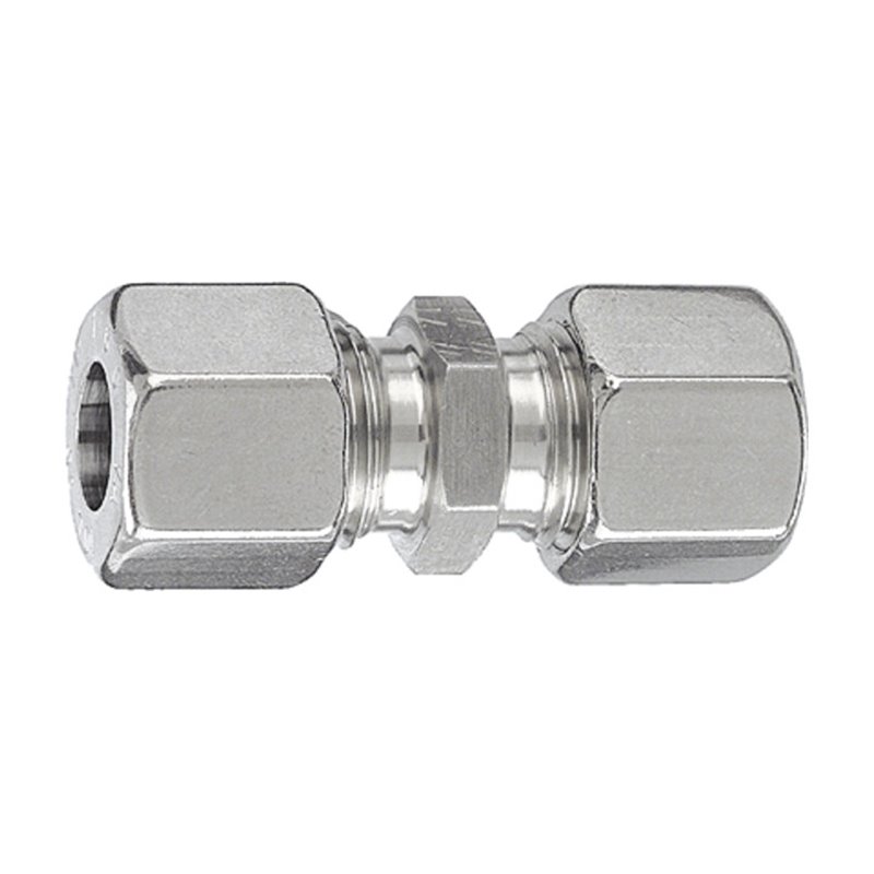 Riegler Gerade Verschraubung, Rohr-Außen-Ã˜ 18mm, Edelstahl 1.4571, 315bar