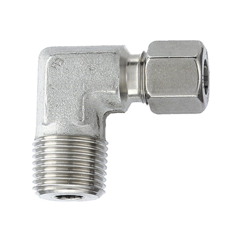 Riegler Winkel-Einschraubverschr. R 1/2 a., Rohr-Ã˜ 15, ES 1.4571, 315bar