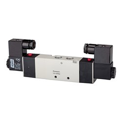 Riegler 5/3-Wegeventil elektropneum. Mitte entlüftet, G 1/2, 24 V DC