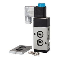 Riegler 3/2-5/2-Wegeventil, NAMUR, G 3/8 (1), G 1/4 (3 + 5), 230 V, 50 Hz