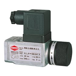 Riegler Vakuum-Drucks.,elektr.,Gerätestecker Typ A,Flansch,-0,85/-0,15bar