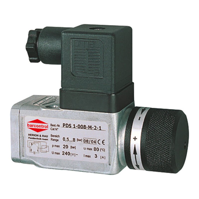 Riegler Vakuum-Drucks.,elektr.,Gerätestecker Typ A,Flansch,-0,85/-0,15bar