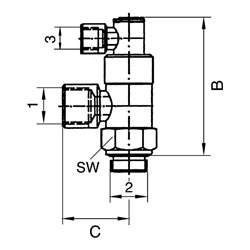 Riegler Stoppventil pneumatisch betätigt, G 1/4, G 1/4 i., G 1/8 i.