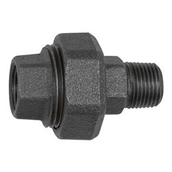 Riegler Verschraubung 341, konisch dicht., R 3, Rp 3, Temperg. schw.