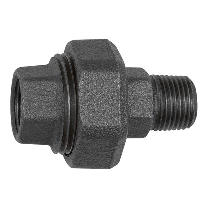 Riegler Verschraubung 341, konisch dicht., R 3, Rp 3, Temperg. schw.