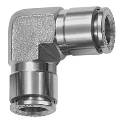 Riegler L-Steckverbindung, für Schlauch-Außen-Ã˜ 16, Edelstahl 1.4404