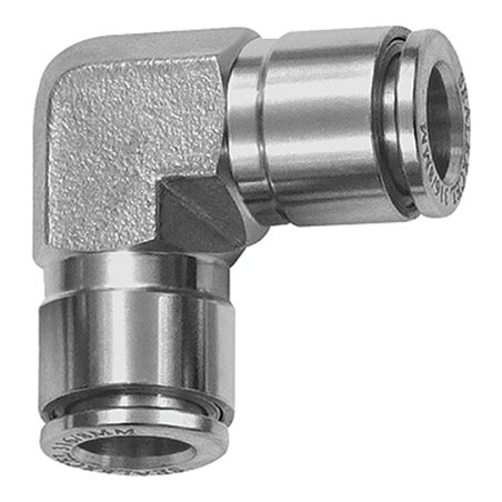 Riegler L-Steckverbindung, für Schlauch-Außen-Ã˜ 16, Edelstahl 1.4404