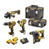 DEWALT Akku-Schlagbohrschrauber-Set 18V / 5Ah DCD 796, DCF 887, DCH 273, DCG 405, DCB 184