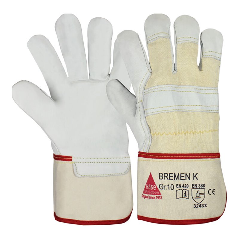 Hase Bremen K Arbeitshandschuh aus Rindnarbenleder Größe 10