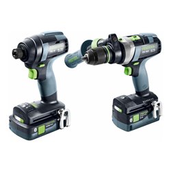 Festool Akku-Schrauber- und Bohrer-Set TID 18 5,0/4,0-Set TPC 18/4