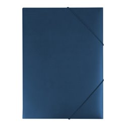 Eichner PP-Collegemappen A3 + 3 Flügelklappen und Eckspann-Gummi blau