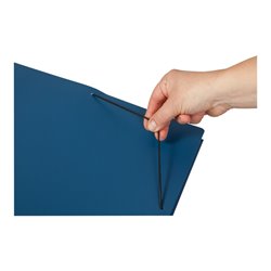 Eichner PP-Collegemappen A3 + 3 Flügelklappen und Eckspann-Gummi blau