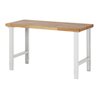 Rau Werkbank mit einstellbarer Arbeitshöhe und Massiv-Arbeitsplatte 1500x700x790-1140 mm