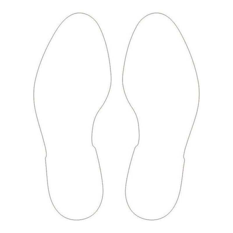 Eichner Bodenmarkierung Fußabdruck links+recht