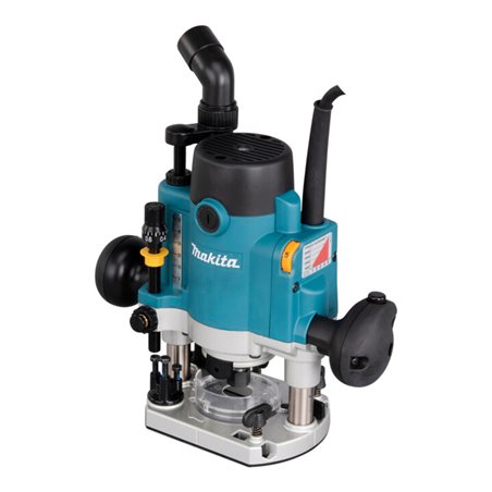 Makita Oberfräse 1.100 W inkl. D-53556 12-teiligem Fräser-Set im MAKPAC