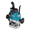 Makita Oberfräse 1.100 W inkl. D-53556 12-teiligem Fräser-Set im MAKPAC