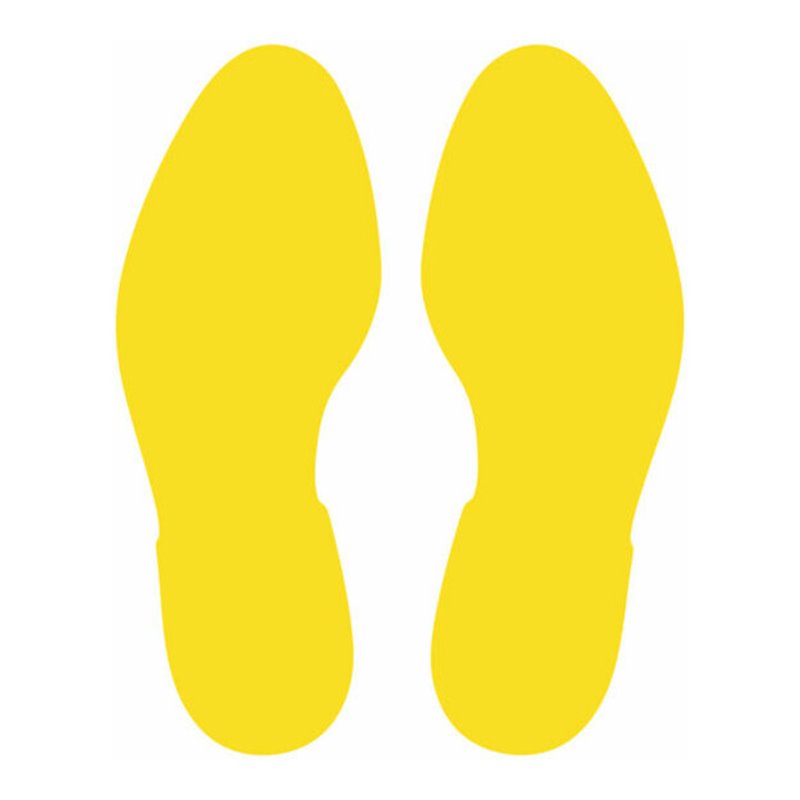 Eichner Bodenmarkierung Fußabdruck links+rechts