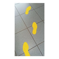 Eichner Bodenmarkierung Fußabdruck links+rechts