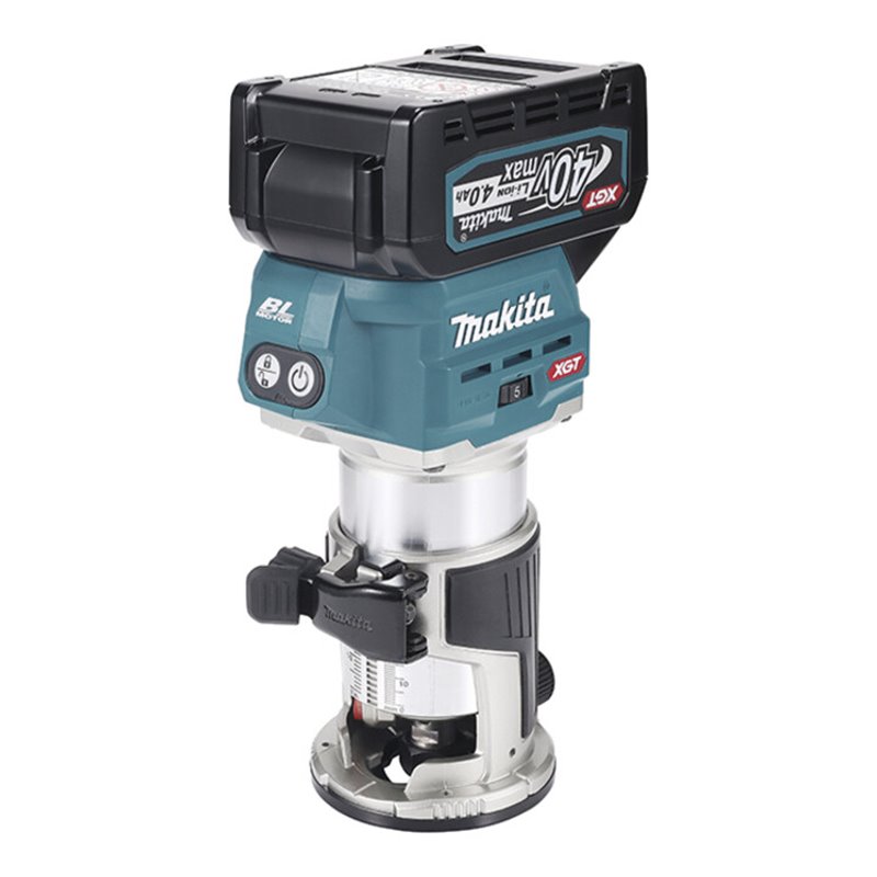 Makita Akku-Multifunktionsfräse 40V max. / 4,0 Ah, 2 Akkus + Ladegerät im MAKPAC