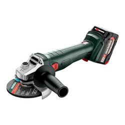 Metabo Akku-Winkelschleifer W 18 7-125 metaBOX 165 L 18V 2x4Ah Li-Power + ASC 55