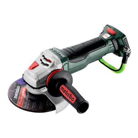 Metabo Akku-Winkelschleifer WPBA 18 LTX BL 15-150 Quick DS mit Bremse, Schnellspannmutter, drehbarem Akkupack, Totmannschalter m
