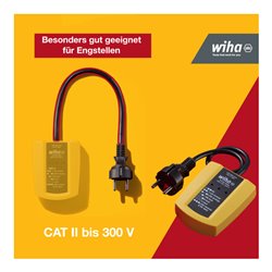 Wiha Steckdosentester 230 V AC, CAT II inkl. 2x AAA-Batterien