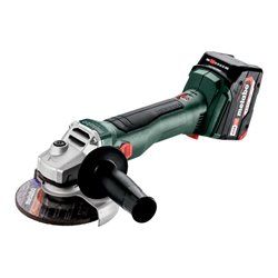Metabo Akku-Winkelschleifer W 18 L BL 9-125 metaBOX 165 L 18V 2x4Ah Li-Power + ASC 55