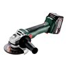 Metabo Akku-Winkelschleifer W 18 L BL 9-125 metaBOX 165 L 18V 2x4Ah Li-Power + ASC 55