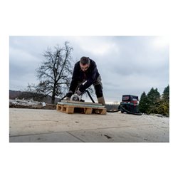 Metabo Akku-Winkelschleifer WVB 18 LTX BL 15-125 Quick mit Bremse, Drehzahlregelung, Schnellspannmutter, drehbarem Akkupack Kart