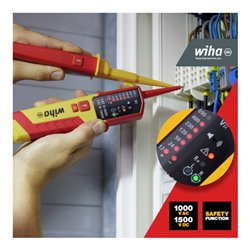 Spannungs-/Durchgangsprüfer 0,5-1000/0,5-1500 V AC/DC CAT III 1000V/CAT IV 600 V