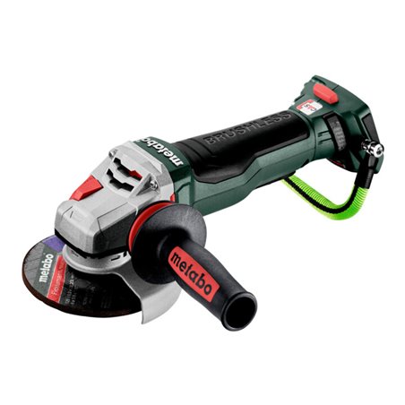 Metabo Akku-Winkelschleifer WPBA 18 LTX BL 15-125 Quick DS mit Bremse, Schnellspannmutter, drehbarem Akkupack, Totmannschalter m