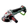 Metabo Akku-Winkelschleifer WPBA 18 LTX BL 15-125 Quick DS mit Bremse, Schnellspannmutter, drehbarem Akkupack, Totmannschalter m