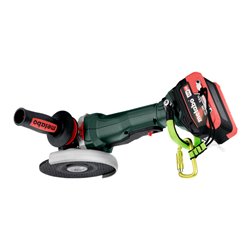 Metabo Akku-Winkelschleifer WPBA 18 LTX BL 15-125 Quick DS mit Bremse, Schnellspannmutter, drehbarem Akkupack, Totmannschalter m