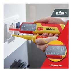 Wiha Spannungs- und Durchgangsprüfer 12 - 1.000 V AC, CAT IV inkl. 2x AAA-Batterien