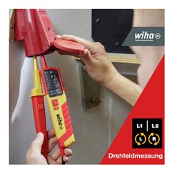 Wiha Spannungs- und Durchgangsprüfer 12 - 1.000 V AC, CAT IV inkl. 2x AAA-Batterien