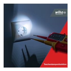 Wiha Spannungs- und Durchgangsprüfer 12 - 1.000 V AC, CAT IV inkl. 2x AAA-Batterien