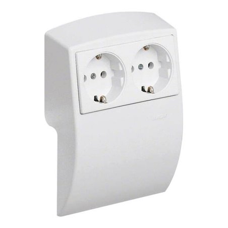 Tehalit Geräteträger mit Doppelsteckdose L 2250 rws