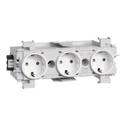 Tehalit Steckdose 3-fach m.Wago Steck/Klemmt. GS3001 vws