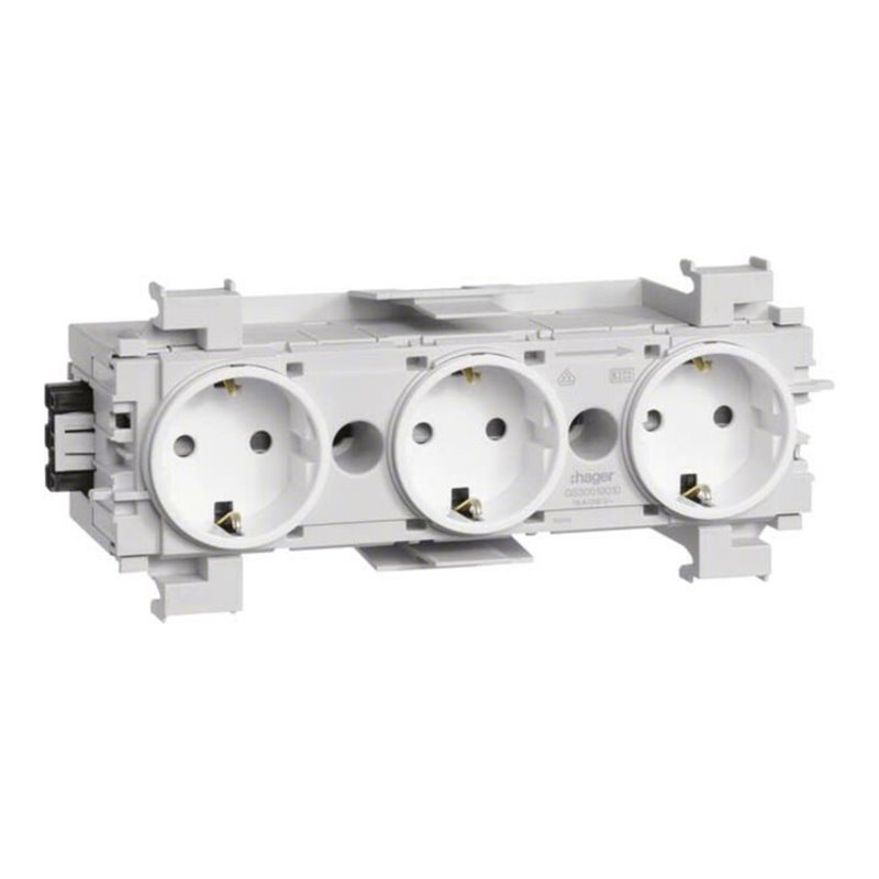 Tehalit Steckdose 3-fach m.Wago Steck/Klemmt. GS3001 vws