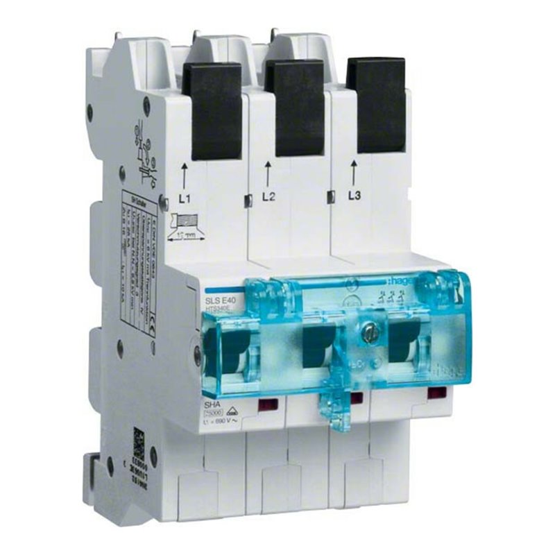 Hager SLS-Schalter 40A,3polig,E-Charak. HTS340E