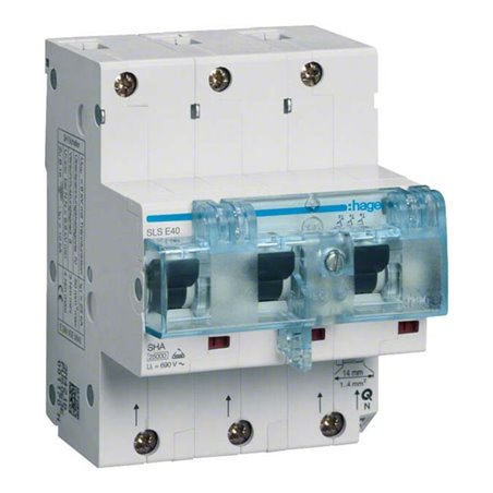 Hager SLS-Schalter 40A,3polig,E-Charak. HTN340E