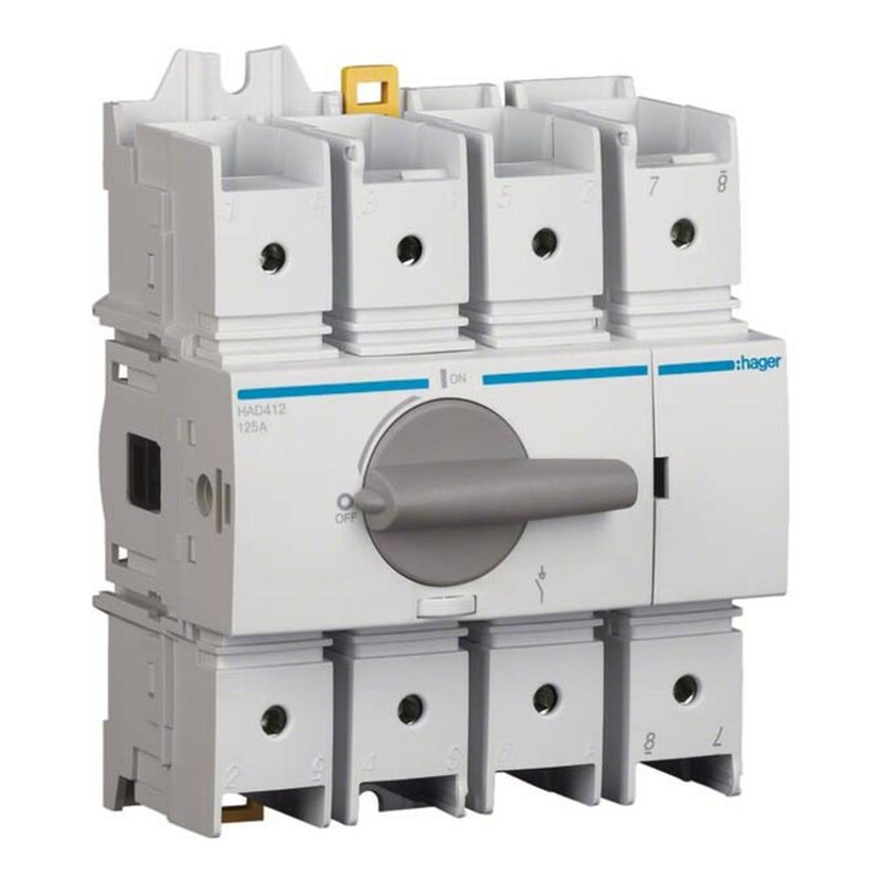 Hager Lasttrennschalter 4P 125A HAD412
