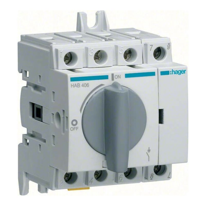 Hager Lasttrennschalter 4P 63A HAB406